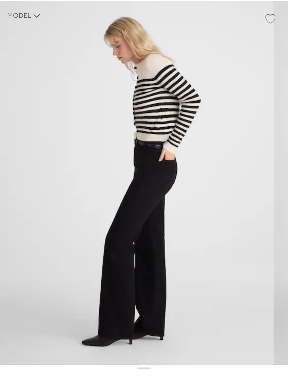 Madewell - Cleo Straight Leg Black Denim - Brand New